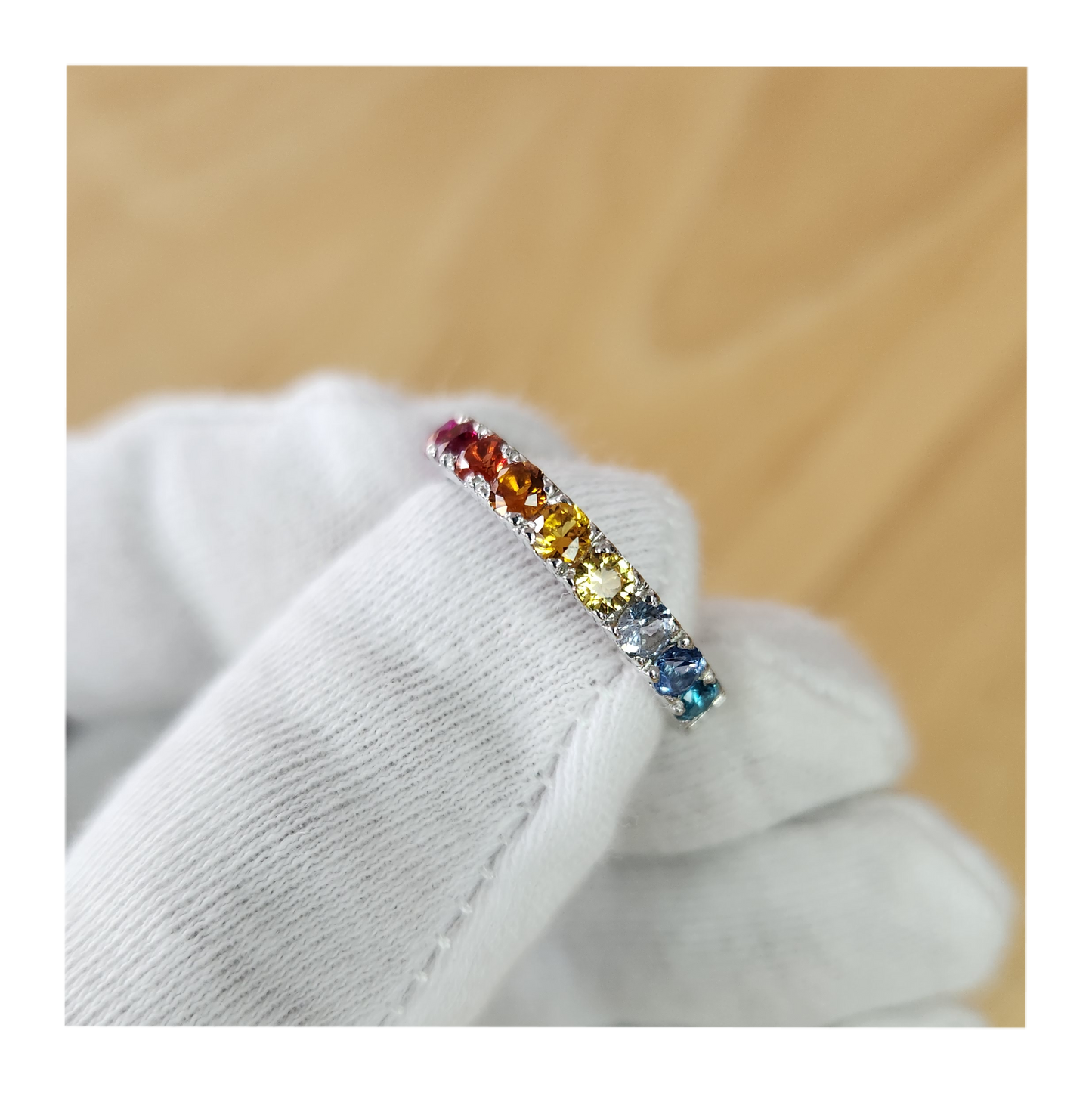 Rainbow Sapphire Ring