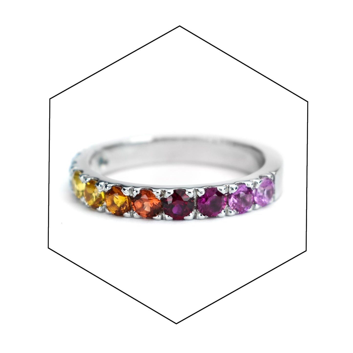 Rainbow Sapphire Ring